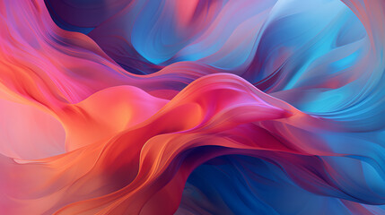 Obraz premium Create an abstract digital wallpaper that morphs fluidly through various textures and colors in realtime