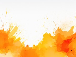 Orange splash banner watercolor background for textures backgrounds and web banners texture blank empty pattern with copy space for product 