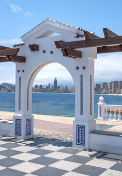 View from the Balcony of the Mediterranean sea, Mirador del Castillo, Benidorm, Spain