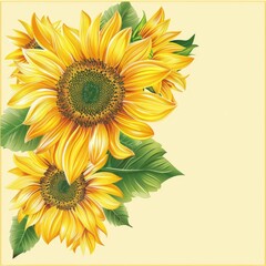 Sunflower Wedding Invitation Set. Beautiful & Floral Yellow Cards for a Summer Wedding
