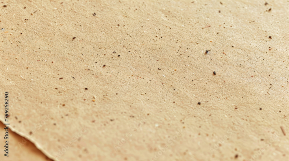 Poster detailed high-resolution image of recycled craft paper with speckled surface