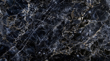 Sophisticated black marble surface with intricate white and grey designs