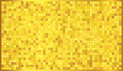 square pixels of mosaic background (gold)