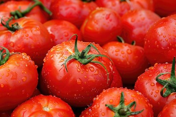 Red Organic Fruits and Vegetables - Great Sources of Lycopene for Healthy Diet. Get your lycopene