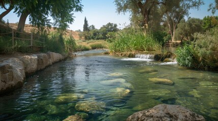 Jordan River: A Holy Site Pilgrimage in Yardenit Baptismal Site, Galilee