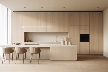 Modern kitchen design in a minimalist style.