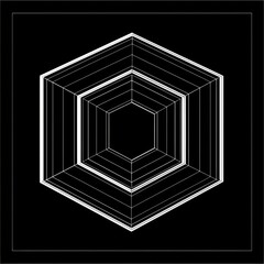 Impossible Geometry: Abstract Three-Dimensional Optical Art with Endless Connection Element
