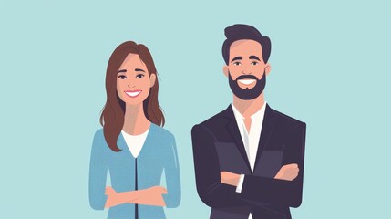 Business Partners Standing Together Generative AI