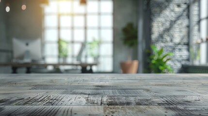 Modern Office Desk Against Blurred Background Generative AI