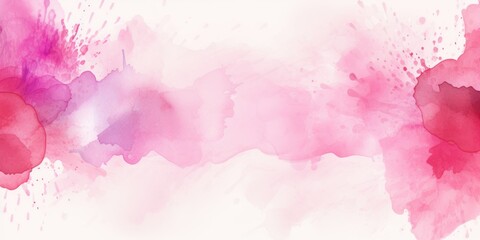 Pink splash banner watercolor background for textures backgrounds and web banners texture blank empty pattern with copy space for product 