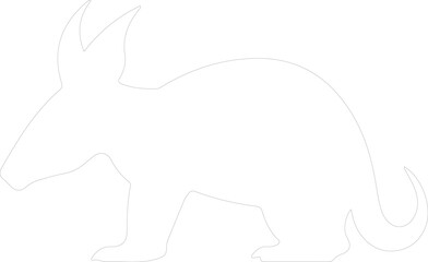 Obraz premium aardvark outline