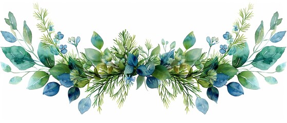 Dill and Cilantro Wreath A whimsical wreath adorned with delicate dill fronds and cilantro leaves