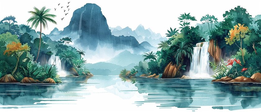 Jungle Safari An exotic jungle expedition with tropical animals