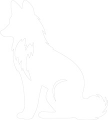 arctic fox outline