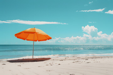 Creative trendy summertime banner mockup. Summer shopping sales and vacation concept.