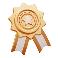 gold medal 3d icon illustration © Nur