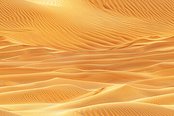 desert dunes with wind patterns golden sands under sunlight