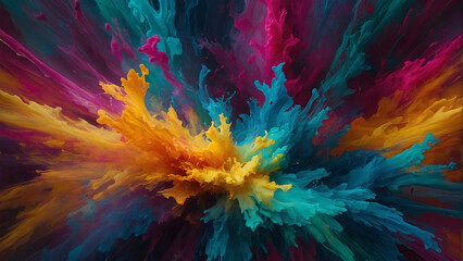Beautiful backgrounds with amazing watercolor explosions and full of colors : abstract, 4k wallpaper, full of color