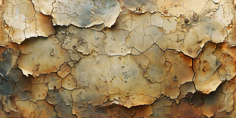 Obraz premium Vintage Canvas Surface - Aged Rusty Brown Texture with Subtle Cracks