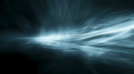 Abstract blue background, beautiful lines and blur, computer-generated image.