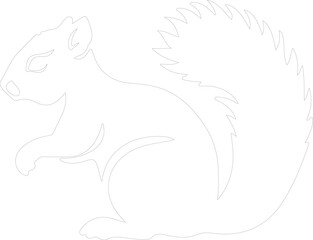 chipmunk outline
