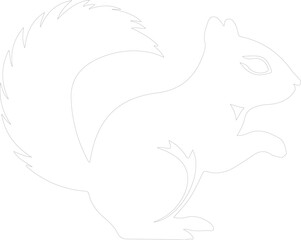 chipmunk outline