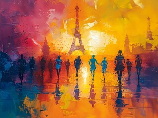 Paris Marathon: A Festival of Color and Energy