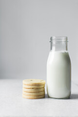 sugar cookies on a marble tray, no spread round sugar cookies