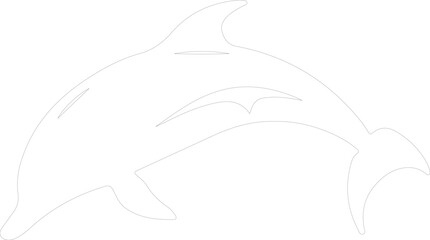 Obraz premium dolphin outline