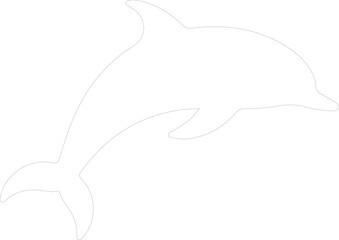 dolphin spotted outline