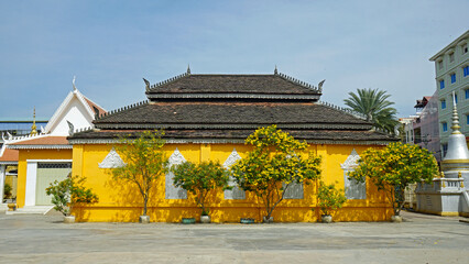 monastry building in battambang in cambodia