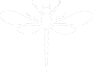 dragonfly outline
