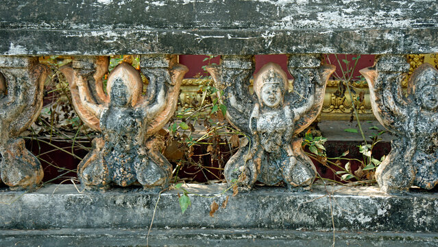 temple in cambodian town campot