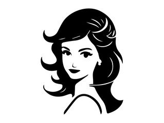 girl with long hair art