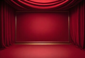 Fototapeta premium Dramatic deep crimson background filling the entire frame 