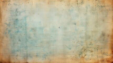 Vintage Canvas: Aged Paper Texture Background in Faded Blue and Earthy Tones Creates Timeless Ambiance