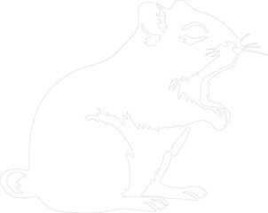 gerbil outline