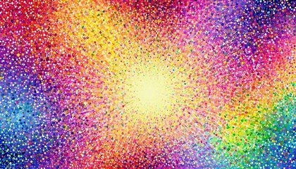 Pointillist Symphony: Background Crafted with Tiny Dots of Color
 - obrazy, fototapety, plakaty