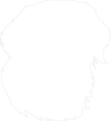 golden retriever outline