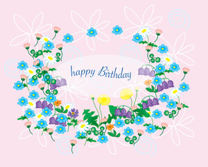 Floral frame for your design