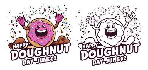 happy National donuts day, 2024 National Doughnut Day vector design