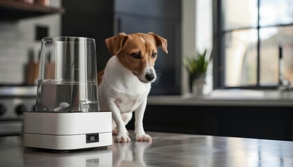 Smart pet feeders ensure pets are fed on schedule, even when owners are away, merging convenience with care through a hitech concept