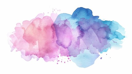 Watercolor Drawing on White Background Generative AI