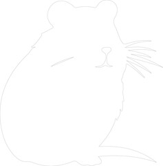 hamster outline