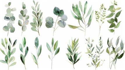Obraz premium Whimsical Floral Illustrations for Wedding Stationery Generative AI