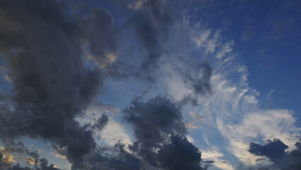 Beautiful sunset sky