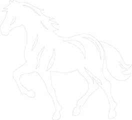 Obraz premium horse outline