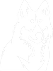 husky outline