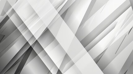 Geometric Pattern on White and Gray Background Generative AI