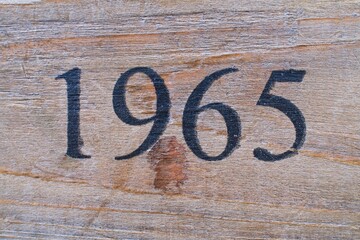 Nummer Zahl Ziffer 1965 für Geburtstag oder Jubiläum